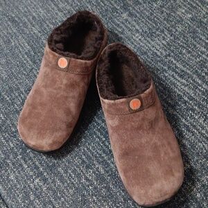 Merrill Suede Slip Ons, Worn Twice, 9.5 Brown.